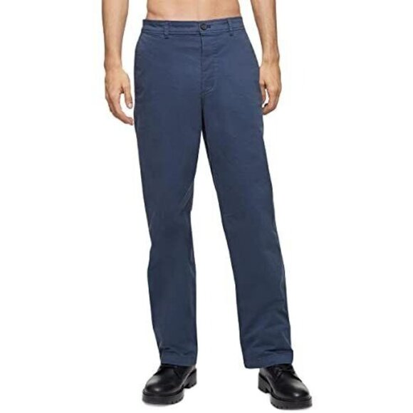 Calvin Klein Mens Relaxed Fit Chino Pants Blue Size 34 - Picture 1 of 2